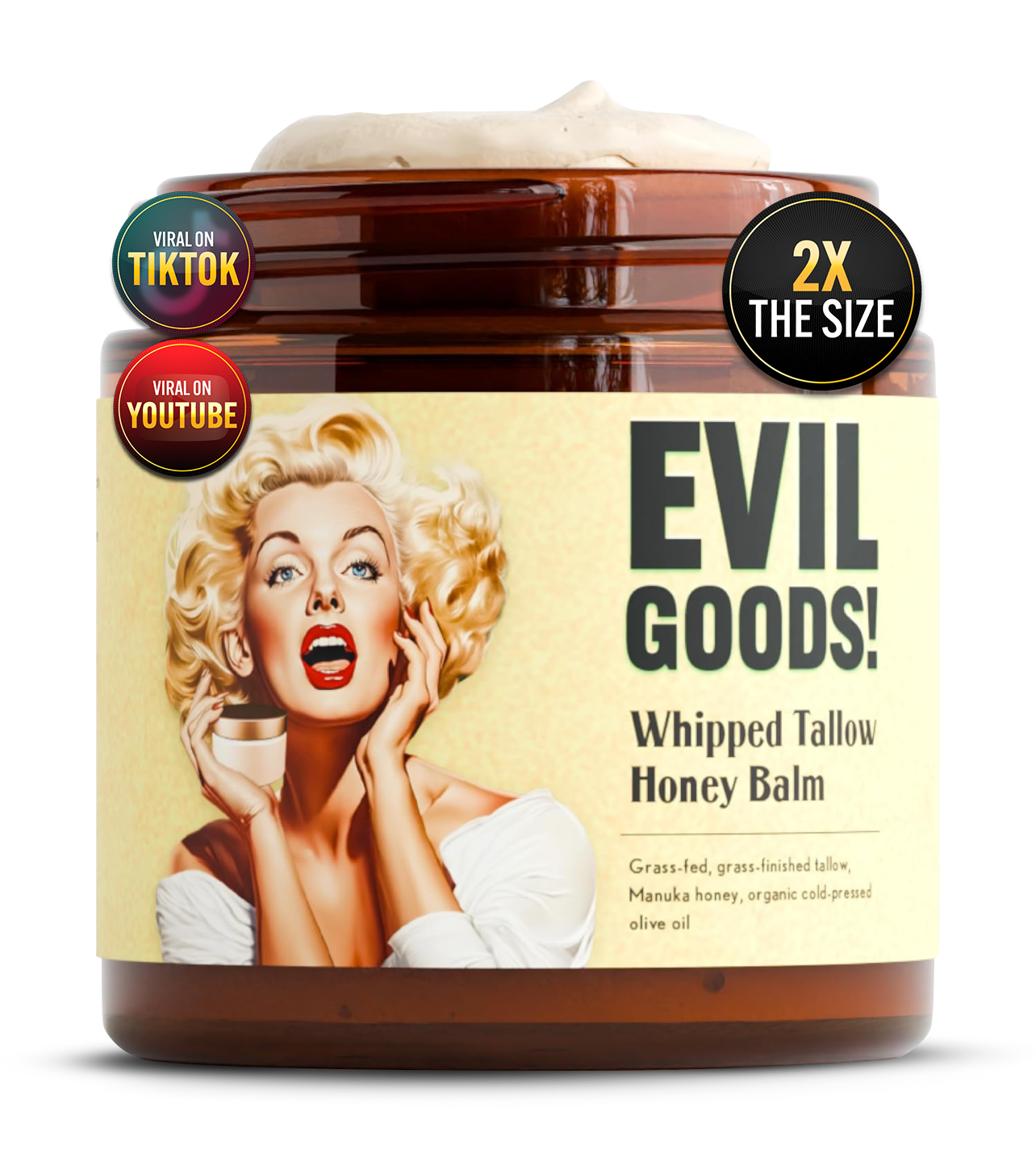 EVIL GOODS Whipped Beef Tallow and Honey Balm